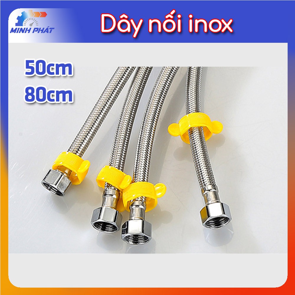 Dây nối ống nước inox nóng lạnh cho vòi nước nhà tắm 50cm 80cm