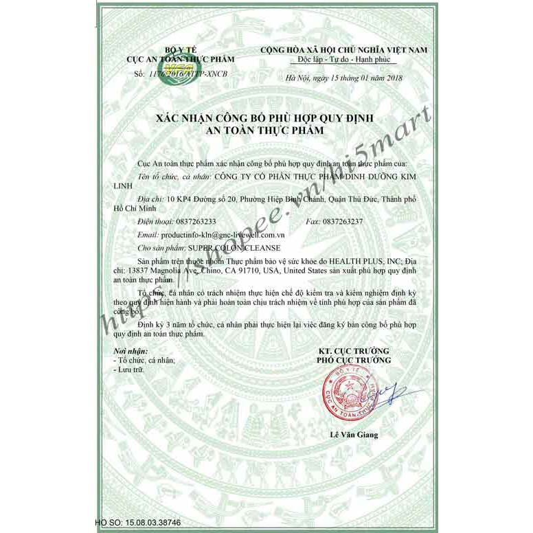 Viên, Super colon cleanse của Mỹ | BigBuy360 - bigbuy360.vn