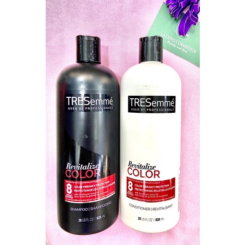 DẦU GỘI DẦU XẢ TRESEMME MỸ C COLOR REVITALIZE SHAMPOO & CONDITIONER DÀNH CHO TÓC NHUỘM MÀU 828ml