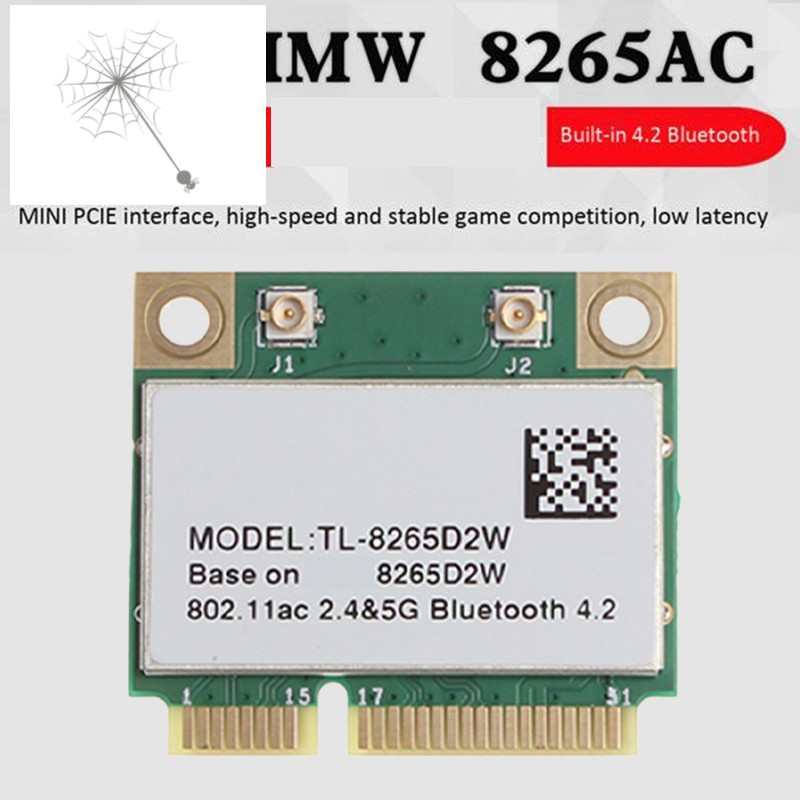 Card Wifi 8265 Ac 8265d2w 1200m 2.4 / 5g