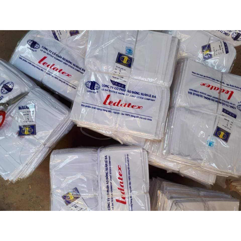 Áo Cộc Tay, Áo Ba Lỗ Ledatex Cotton Loại 1