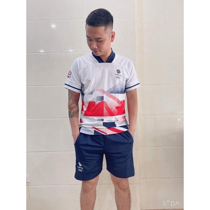 🏆 Đồ Đá Banh Nam Nữ Team GB  Vải Thái Cực Đẹp Cực Sang Hè 2021 - Đồ Đá Banh PP Bởi Be Happy Sport