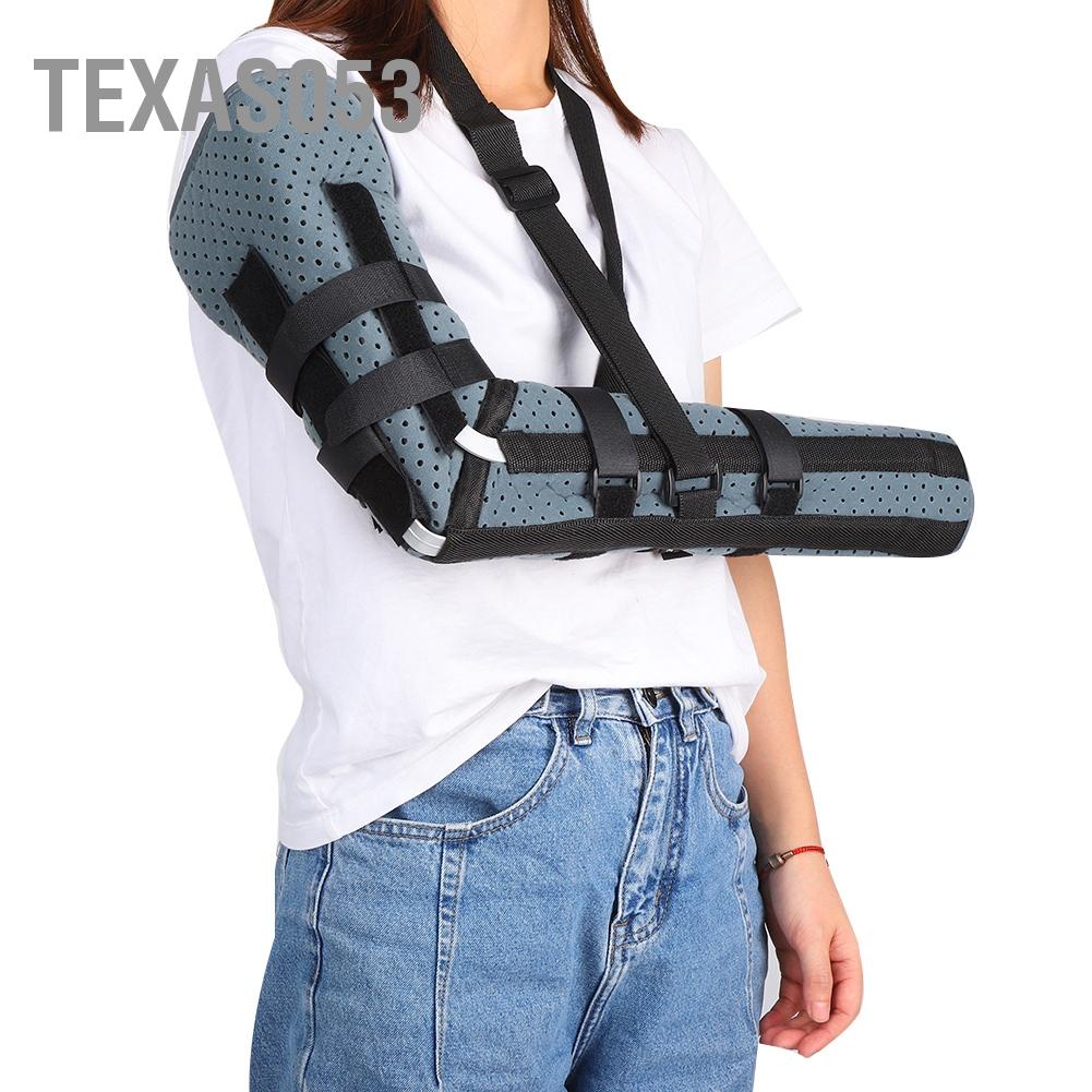 Texas053 Thoáng khí Unisex Arm Sling Elbow Humerus Brace Nẹp Cánh tay Hỗ trợ phục hồi chấn thương