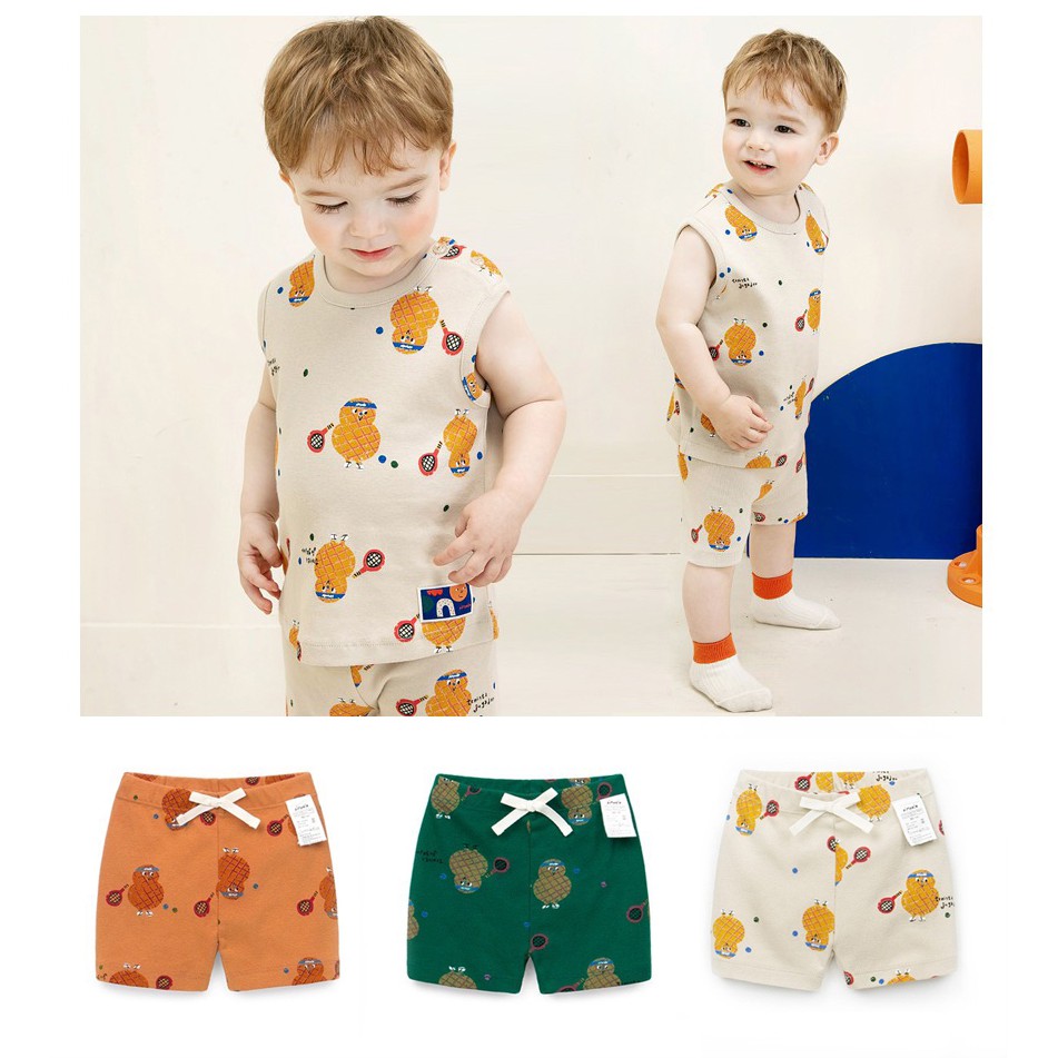 Quần cotton xuất Hàn hoạ tiết củ lạc Pimpollo JLECN01