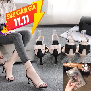 Giày cao gót 5 phân phối nơ gót chân cực đáng yêu