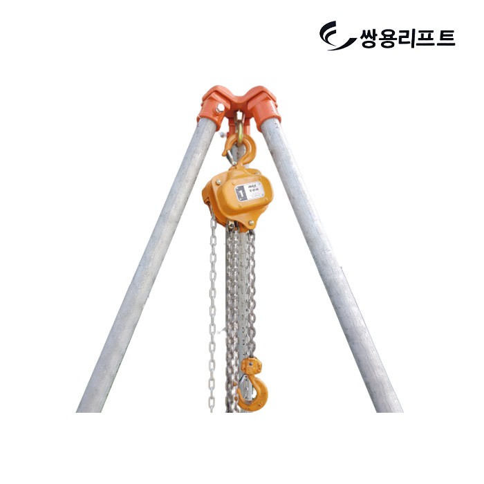 Giá móc palang xích tay 1 tấn Black Dragon - tó 3 chân