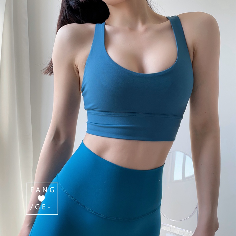 Áo ngực thể thao ANRAN có mút đệm phong cách năng động quyến rũ cho nữ