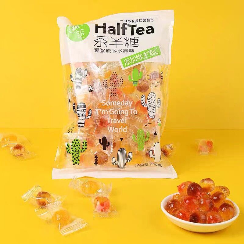 KẸO DẺO NHÂN CHẢY SIRO HOA QUẢ 100G/110G/500g