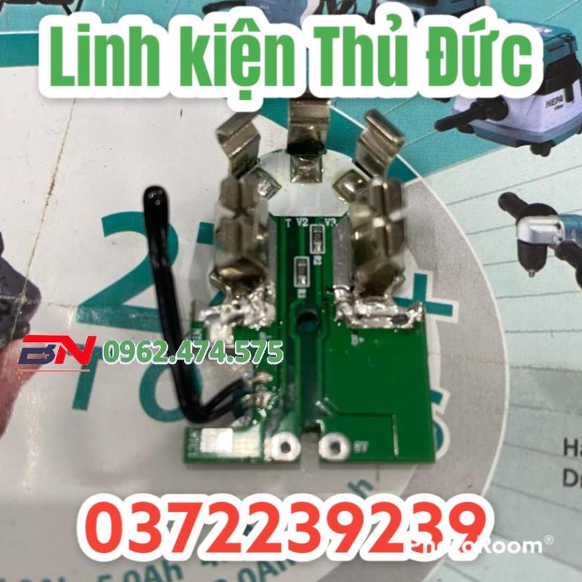Lktd BN. Vỏ mạch pin Milwaukee 3 cell 10.8V - 12V Li-ion, mạch nhận sạc zin.