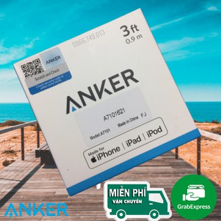 Dây cáp sạc ANKER Lighting cho iPhone/ iPad/ iPod chuẩn MFi - Hàng chính hãng