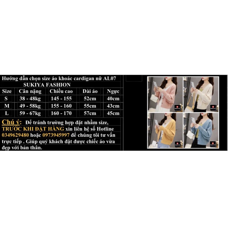 Áo Khoác Len Nữ Cardigan SUKIYA Chất Lông Thỏ Sợi Nhập Khẩu Phối đồ với váy, quần đều đẹp AL07 | BigBuy360 - bigbuy360.vn