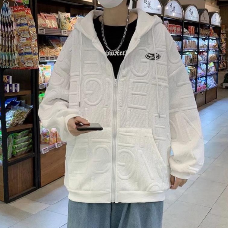 Áo Hoodie Dáng Rộng Phong Cách Thể Thao Hong Kong Thời Trang Cho Nam