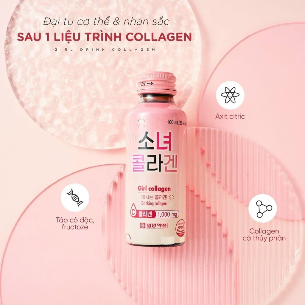 Girl Collagen Hàn Quốc 100ml x 10 lọ Chnh hãng Hapham Cosmetics