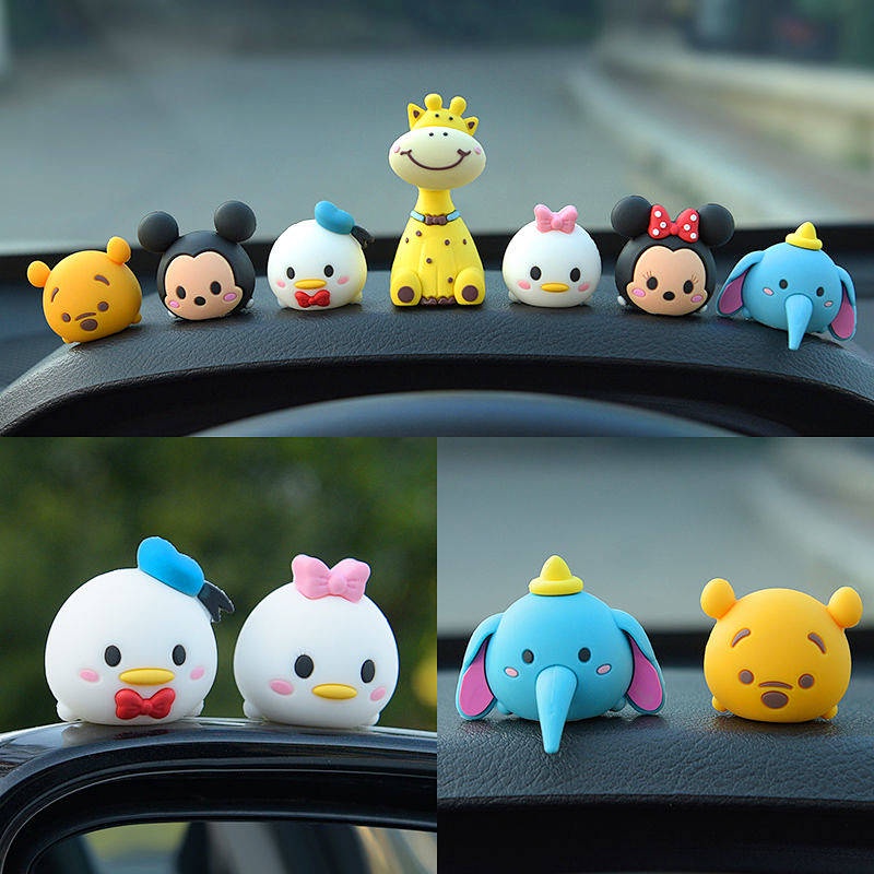 Car Decoration 2022 New Car Interior Decoration Supplies Collection Cute Vehicle Center Console Little Doll Unisex Car Decoration Nội thất xe hơi GQUT