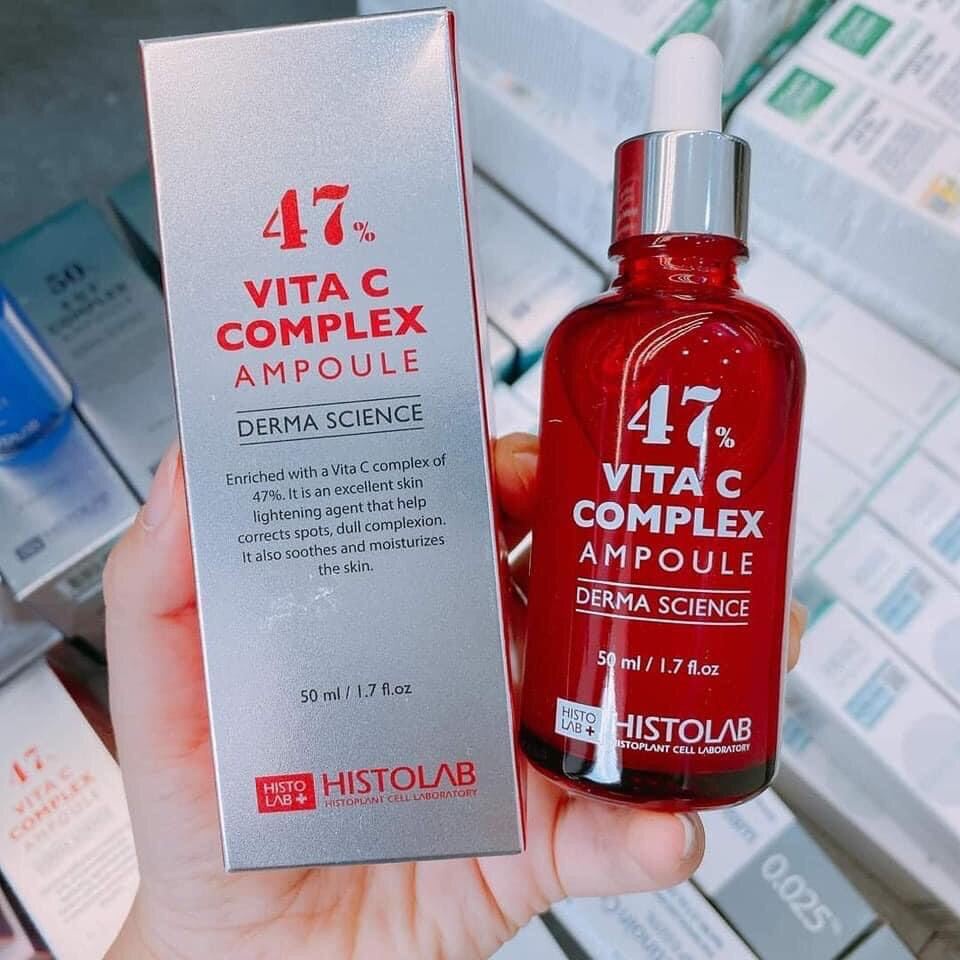 Vita C HISTOLAB Complex Ampoule 47% Cấp Ẩm, Phục Hồi, Dưỡng Trắng Da (50ml)