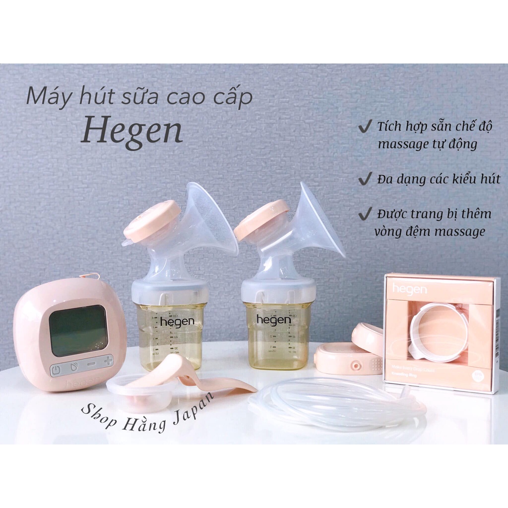 Máy hút sữa điện đôi cao cấp Hegen chính hãng