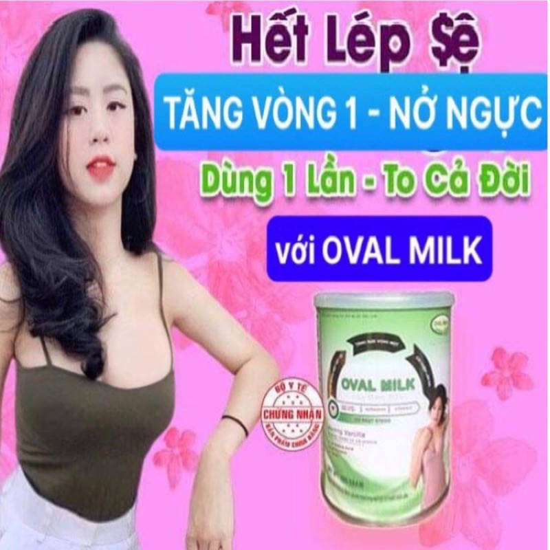 Sữa Oval Milk Tăng Vòng 1 3-5cm Nở Ngực Bổ Sung Nội Tiết Tố