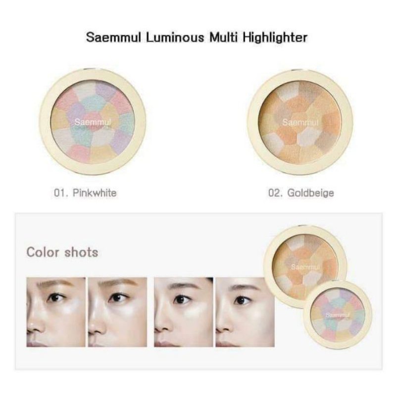 Phấn bắt sáng The Saem Saemmul Luminous Multi Highlighter