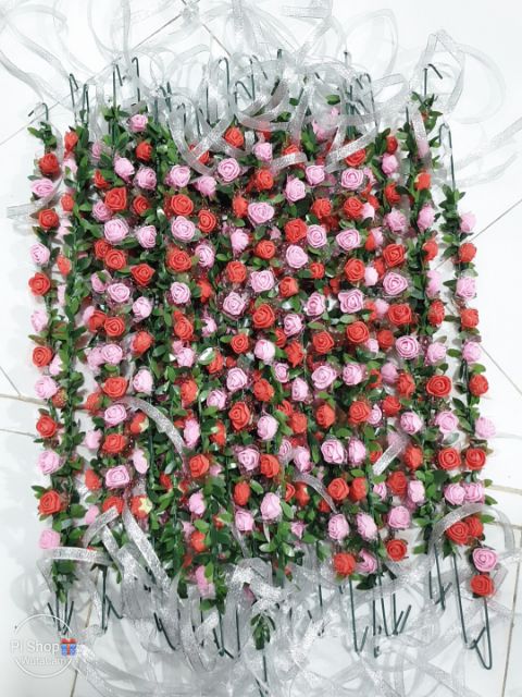 Cuộn uy băng kim tuyến màu vàng, màu bạc 1cm