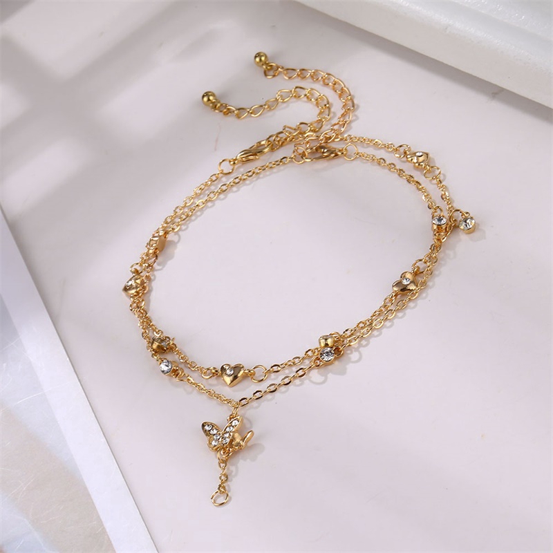 Vòng Chân Hợp Kim Gắn Hình Bướm Xinh Xắn | BigBuy360 - bigbuy360.vn