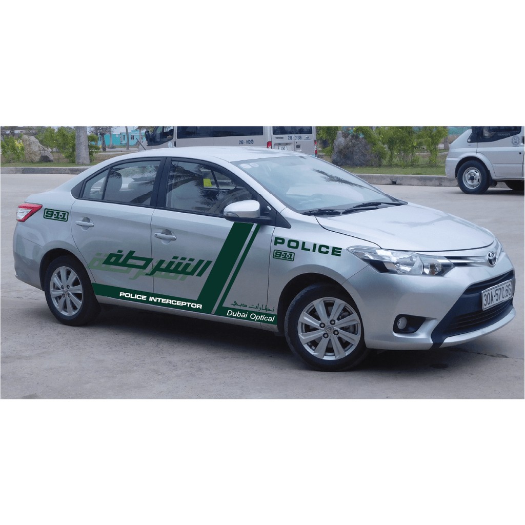 Tem dán xe ô tô Toyota Vios phong cách thể thao-decal VIOS