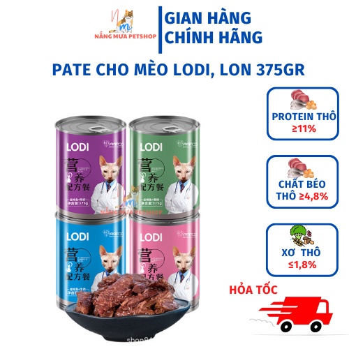 Pate cho mèo, pate tươi cho mèo, đồ ăn cho mèo LODI