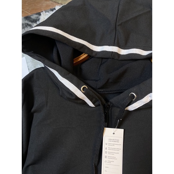 [SIÊU hÓT]Áo khoác viền rót mũ1 lớp, from to unisex 68kg, chất umi tàu dày đẹp, thời trang 4 mùa (hàng có sẵn)