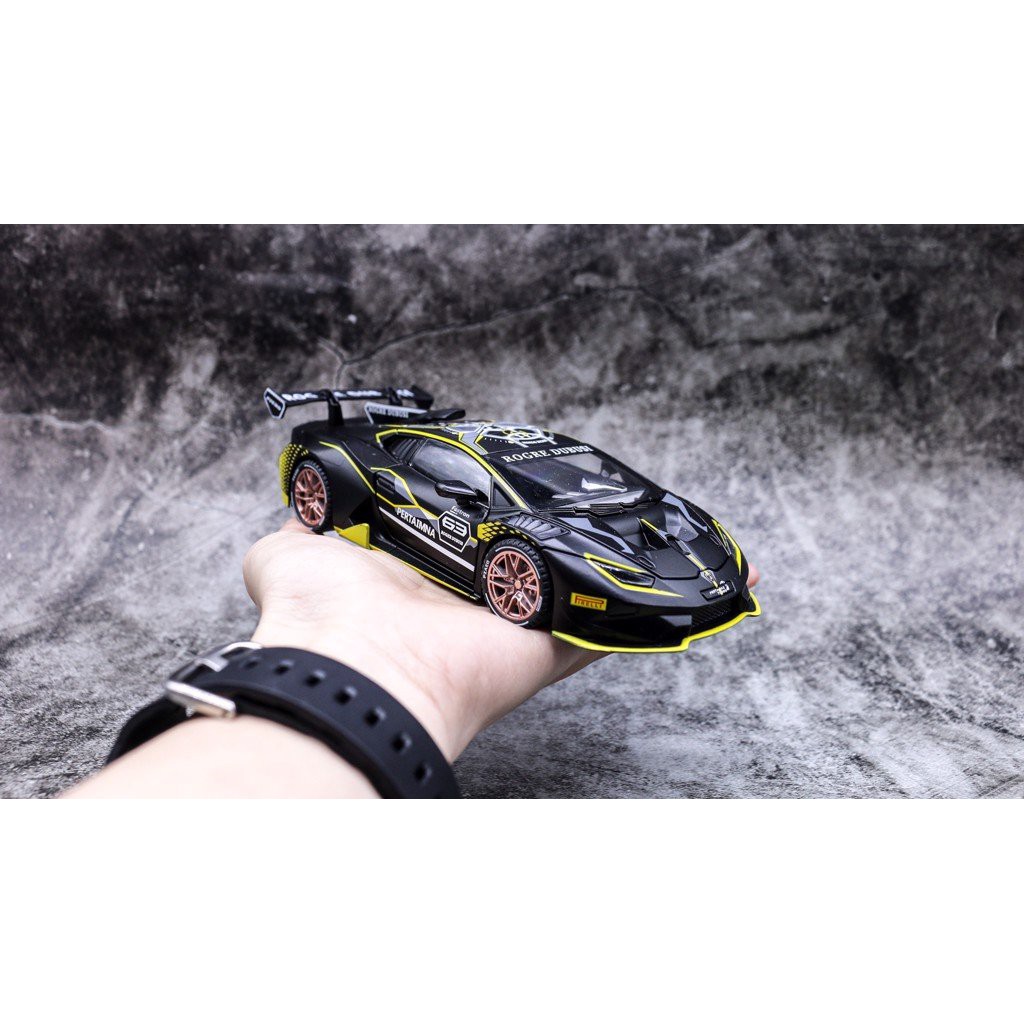 MÔ HÌNH XE LAMBORGHINI HURACAN ST EVO BLACK 1:32 ALLOY 7352