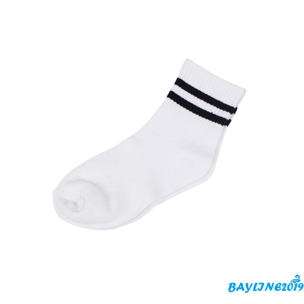 Vớ cotton ngắn thoáng khí họa tiết kẻ sọc phong cách thể thao thời trang cho nữ