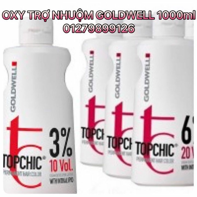 DUNG MÔI PHA MÀU NHUỘM OXY GOLDWELL TOPCHIC (3%,6%,9%,12%)