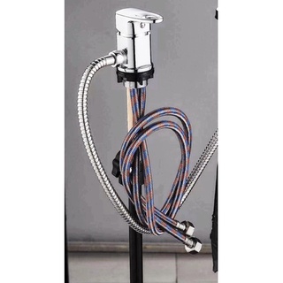 Combo gật gù nóng lạnh giường gội đầu và vòi nước inox bàn gội đầu 2in1