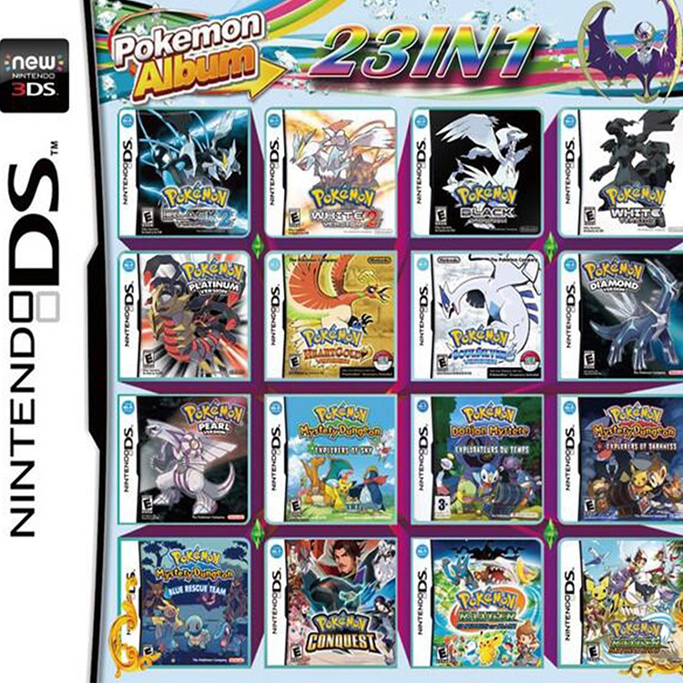 Hộp đựng thẻ game 23 trong 1 cho Nintendo DS NDS NDSL NDSI 2DS 3DS