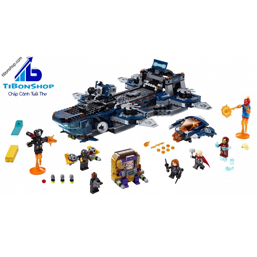 Đồ chơi lắp ráp ghép siêu phi thuyền chiến hạm Helicarrier biệt đội anh hùng Avengers xếp hình NO.11559