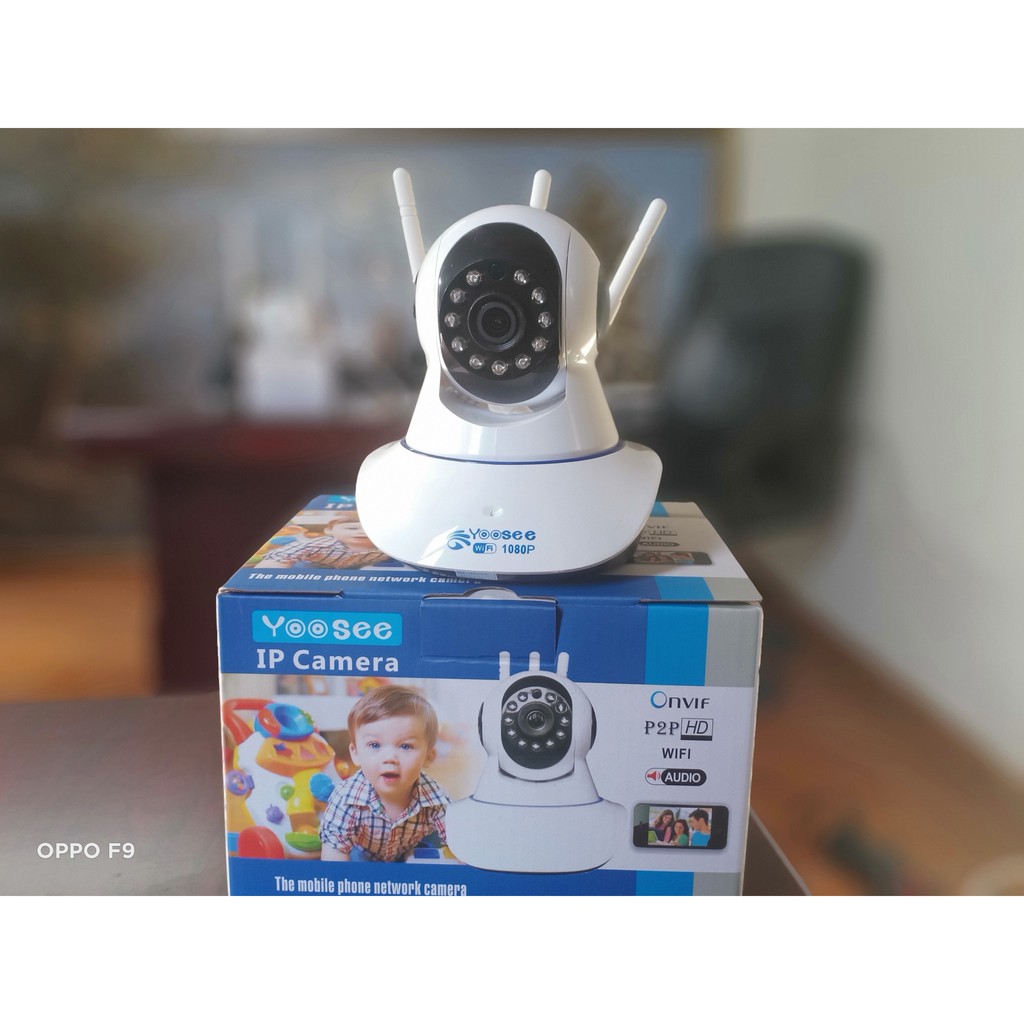 Camera IP Wifi Yoosee 3 Râu FULL HD Full HD 1080P-2.0M quay 360 độ chống ngược sáng bảo hành 5 năm đổi mới trong 15 ngày