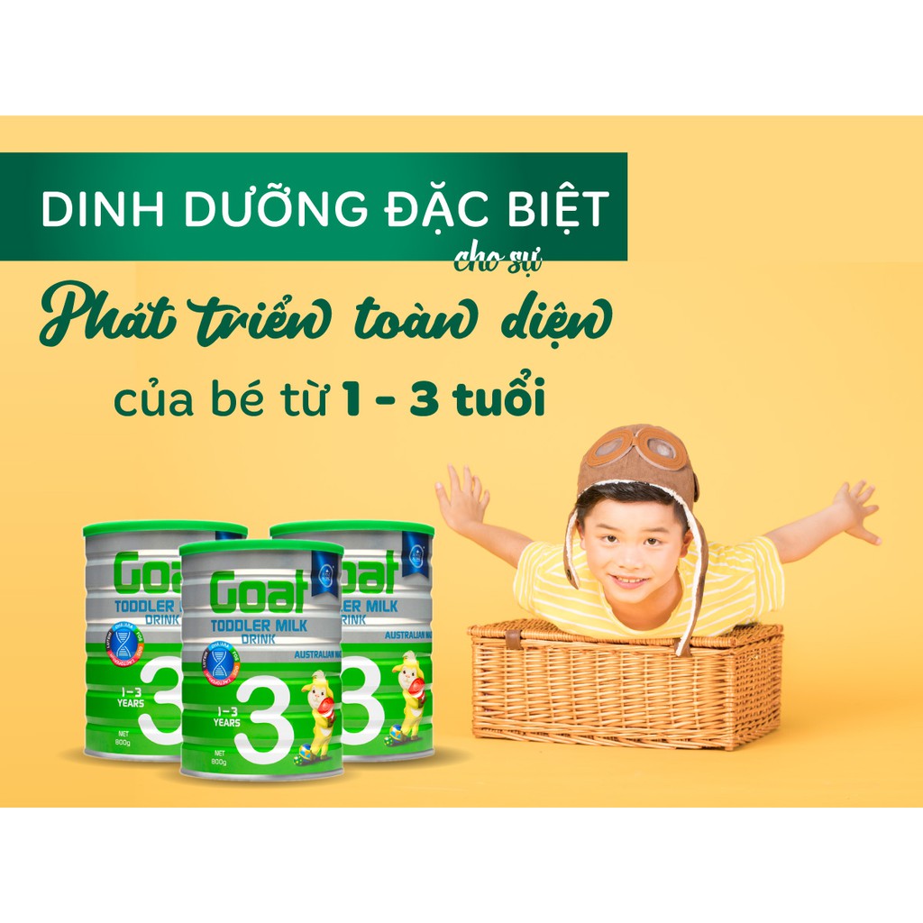 [800g] Sữa dê Hoàng Gia Úc đủ số 1,2,3_Royal Ausnz Goat Milk