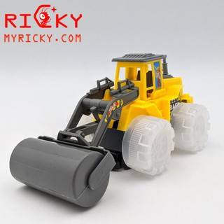 [Khai trương giảm giá] Xe Lu công trình lái tự động Đèn + Nhạc Vui Nhộn