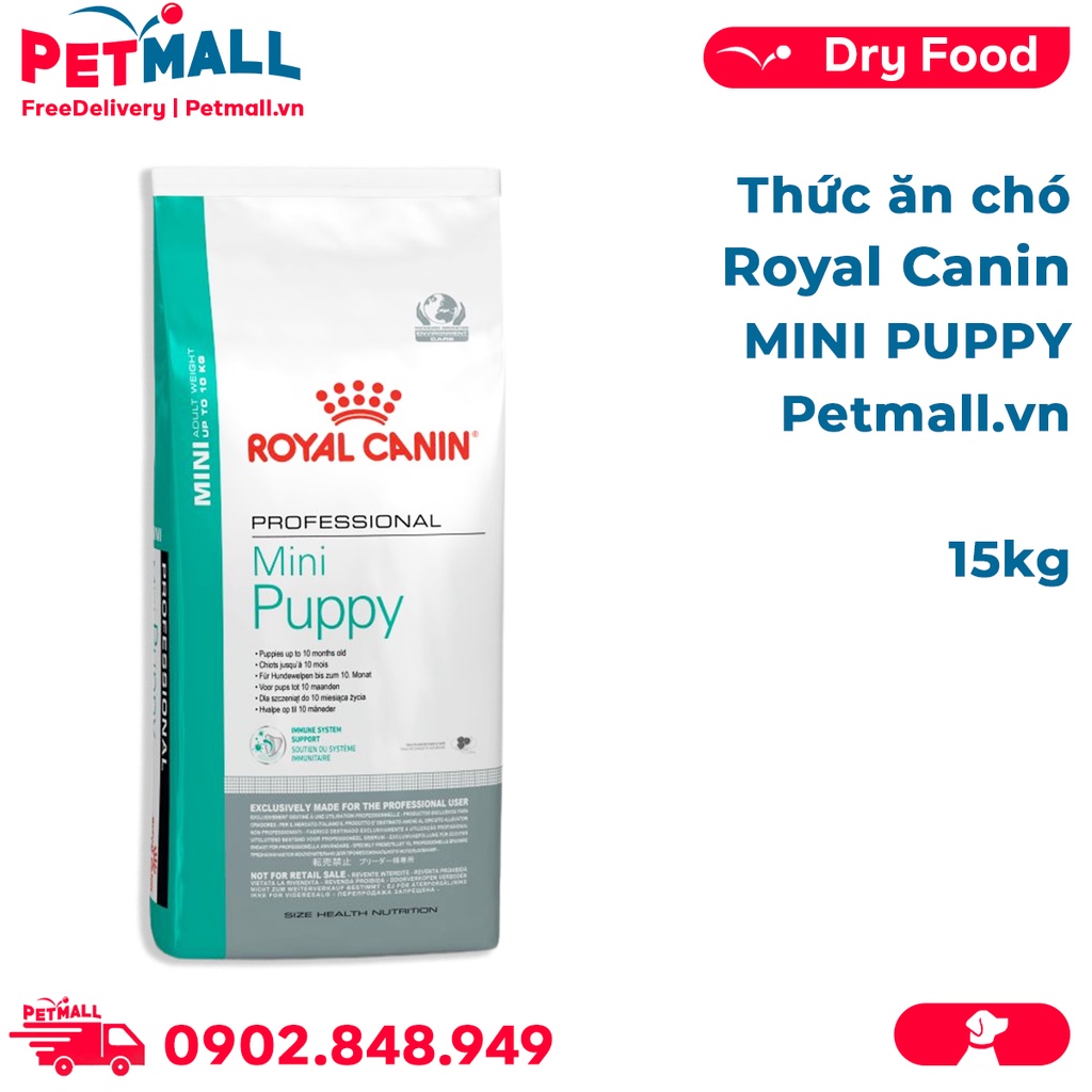 Thức ăn chó Royal Canin Mini Puppy - 15kg Petmall