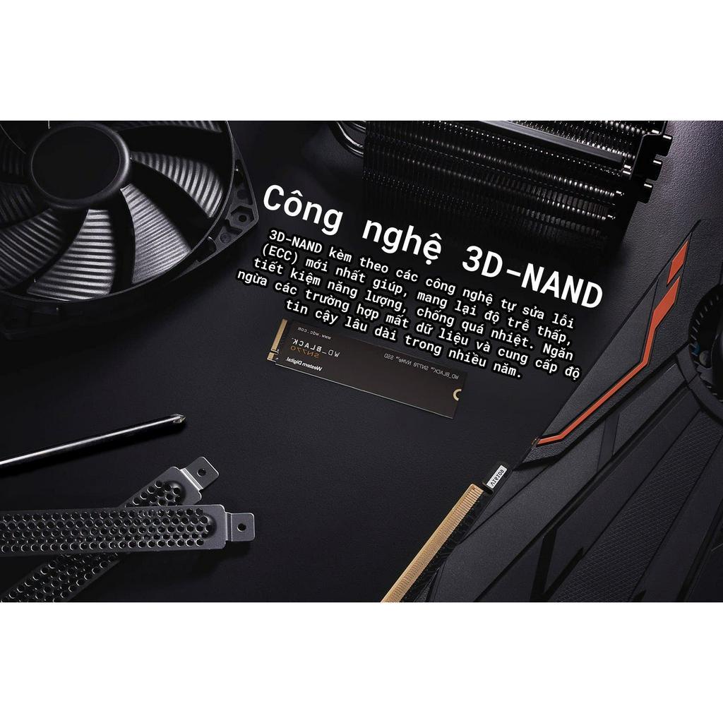 Ổ Cứng SSD Western Digital BLACK SN770 500GB / 1TB / 2TB M2 PCIe NVMe Gen 4x4 - Hàng Chính Hãng, Bảo hành 5 năm 1 đổi 1