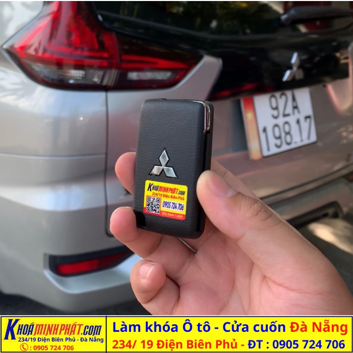 Vỏ chìa khóa xe Mitsubishi Triton, Attrage, Xpander, Mirage, Pajero sport V55