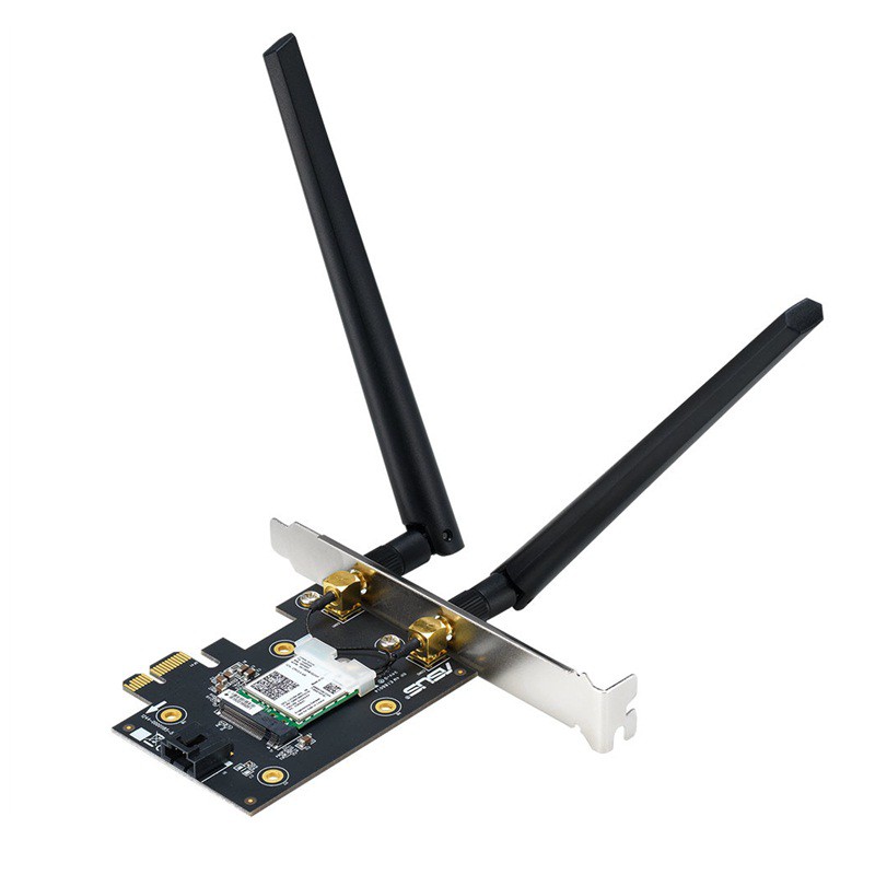 Card Mạng Không Dây Wifi Asus PCE-AX3000 WiFi 6 (802.11ax) Băng Tần Kép Bluetooth 5.0 Bảo Mật Mạng WPA3