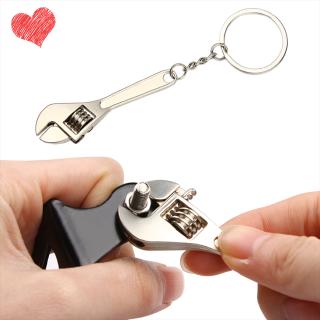 Practical Tool Wrench Monkey Spanner Key Chain Car Metal Keyring