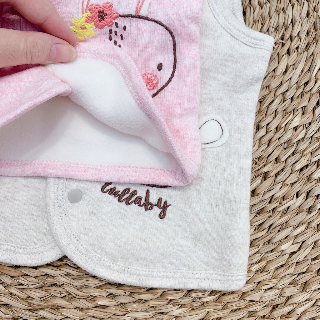 Áo Gile Lullaby 2020- 2 Lớp Lót Bông Melange- 100% Cotton Cao Cấp