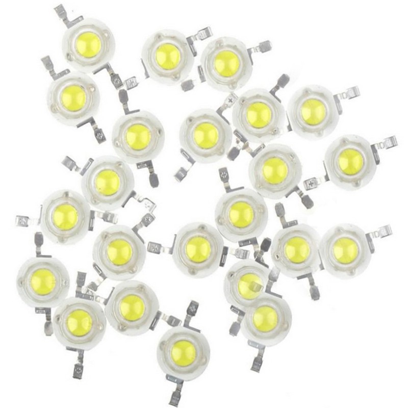 10 Chip đèn led 1w 3w 200-260lm ánh sáng trắng ấm