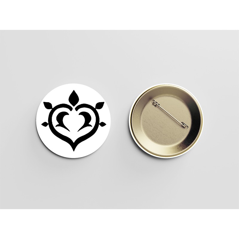 (nhiều mẫu) Huy hiệu cài áo IN HÌNH  PHÙ HIỆU NGUYÊN TỐ GENSHIN IMPACT anime chibi M3