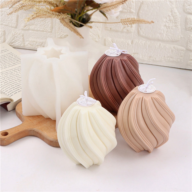 Khuôn Làm Nến Bằng Silicone Họa Tiết Gợn Sóng Nghệ Thuật Hiện Đại