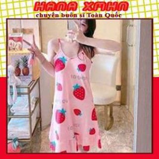[TẶNG KÈM BỊT MẮT] Váy ngủ nữ kèm bịt mắt hàng Quảng châu siêu cute mềm mát. ♥️