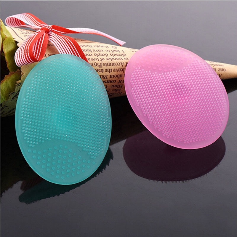 1Pc Silicone Multifunction facial Soft cleansing brush Baby Shower Hair Wash Pad Face Exfoliating