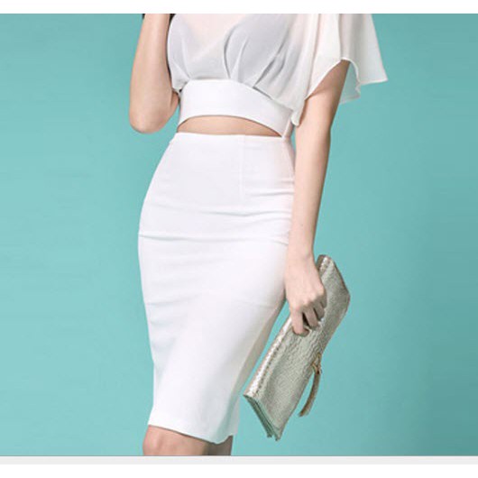 CHÂN VÁY BÚT CHÌ TRẮNG