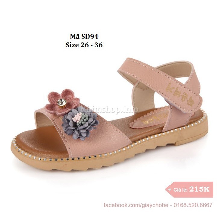 Sandal bé gái 3 - 12 tuổi SD94