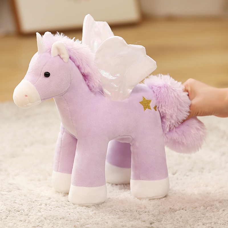 Thú Nhồi Bông Hình Kỳ Lân Hoạt Hình Nhiều Màu Dễ Thương 30cm